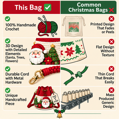 Hand-made Christmas bags